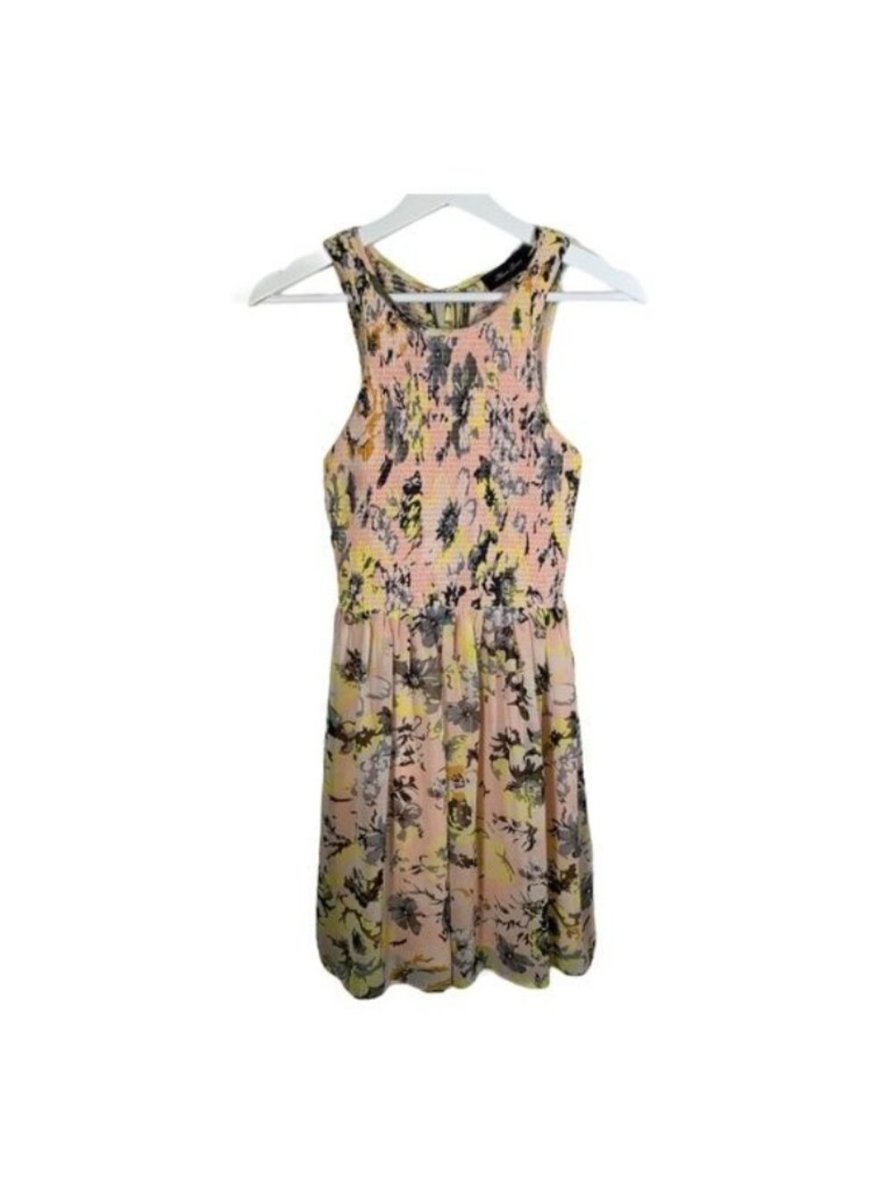 Anna Grace Small Pink Floral Dress Sleeveless Cottagecore